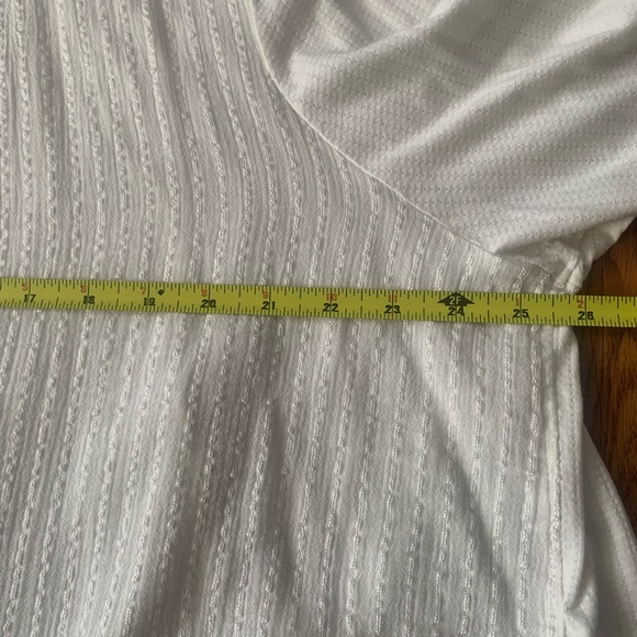 Lucky Brand Women’s Tunic Size 3X Ivory Crochet Trim Relaxed Blouse Prairie - Picture 6 of 7